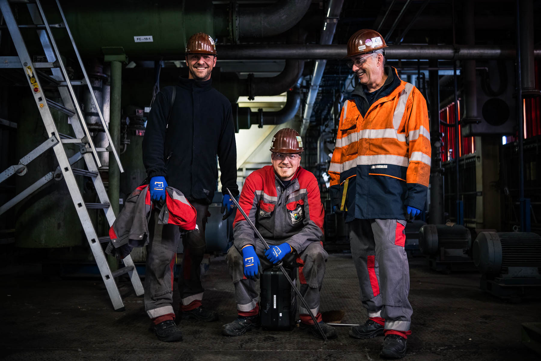 Gruppenbild mit 3 Mitarbeitern von Ifürel