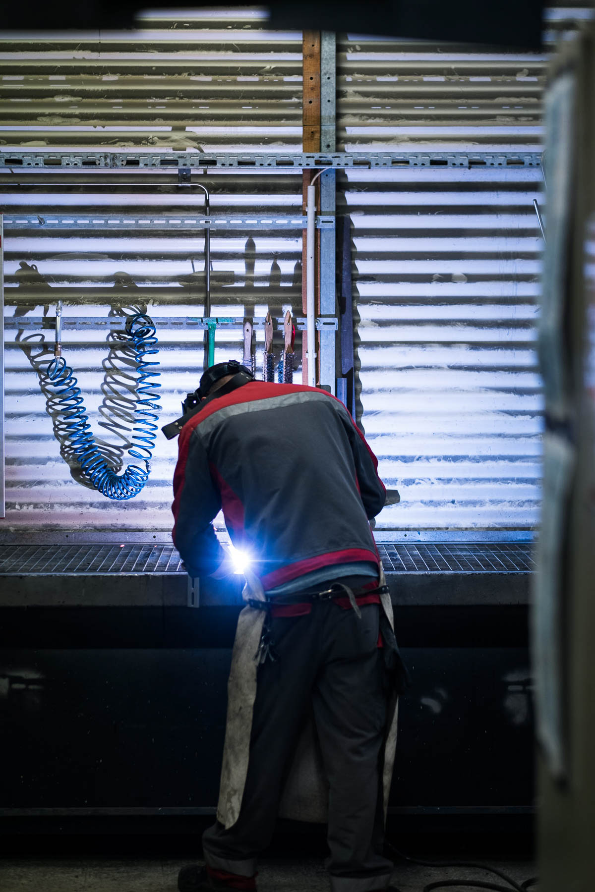 Schweißarbeiten in der Werkstatt